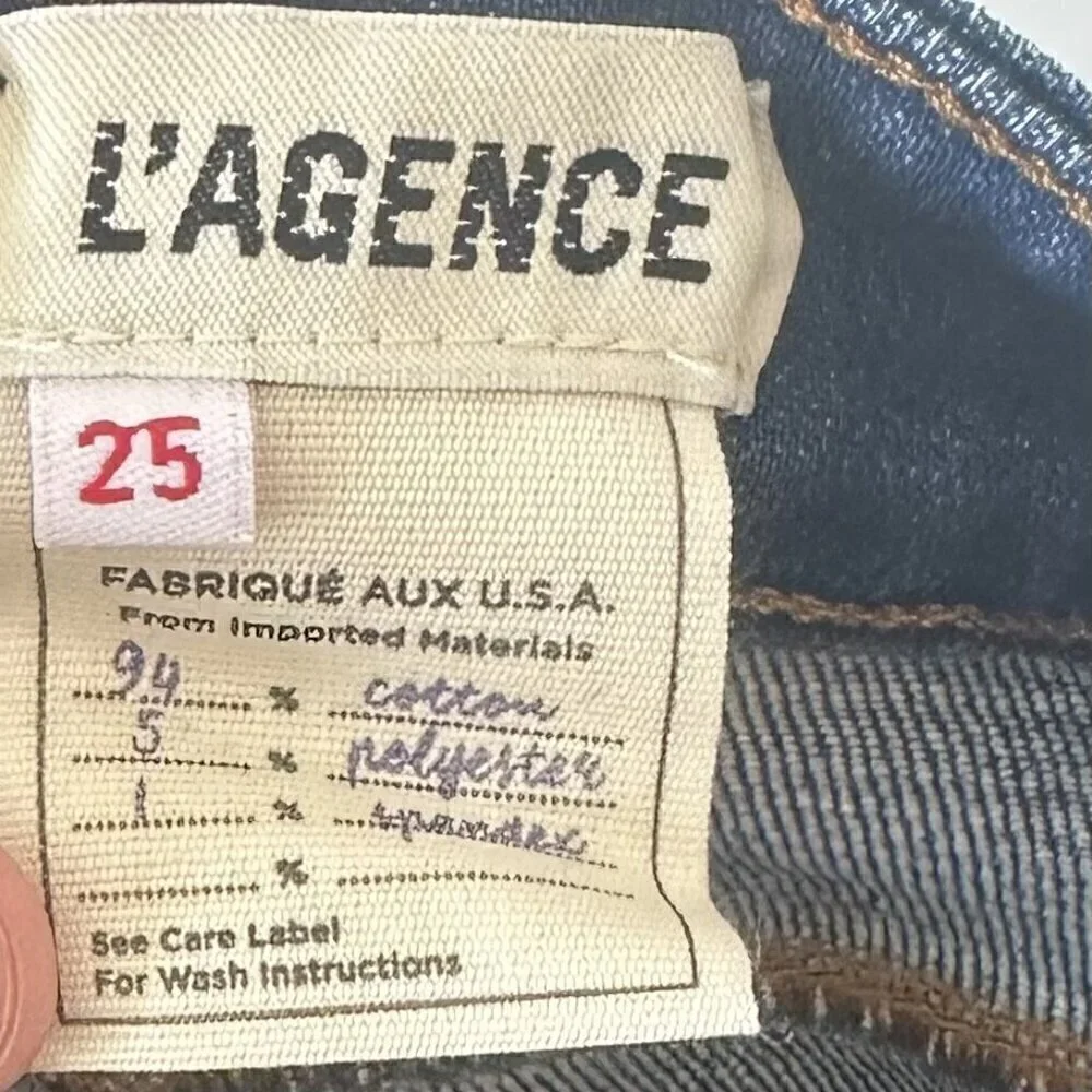 NEW L'AGENCE Oriana High Rise Straight Jean in Nova - Size 25
